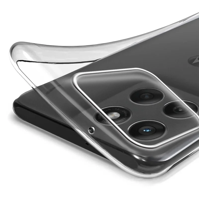 Elastyczne etui silikonowe Clear Case do Motorola Edge 60 Pro 5G – transparentna struktura i dopasowanie do obudowy
