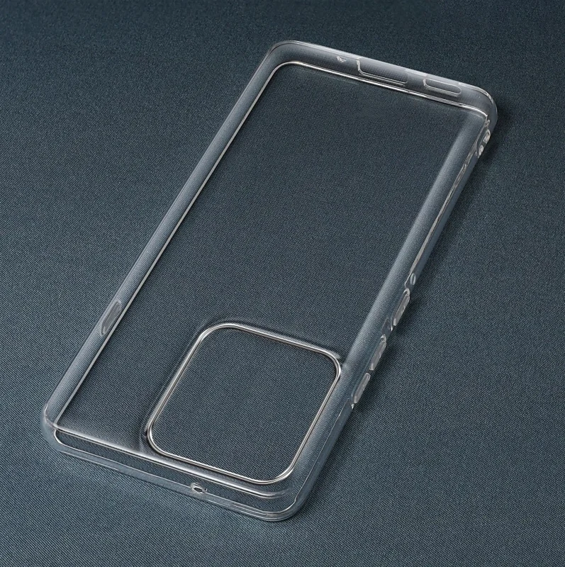 Transparentne etui ochronne do Motorola Edge 60 Pro 5G – widok samego case’a z wycięciem na aparat i porty