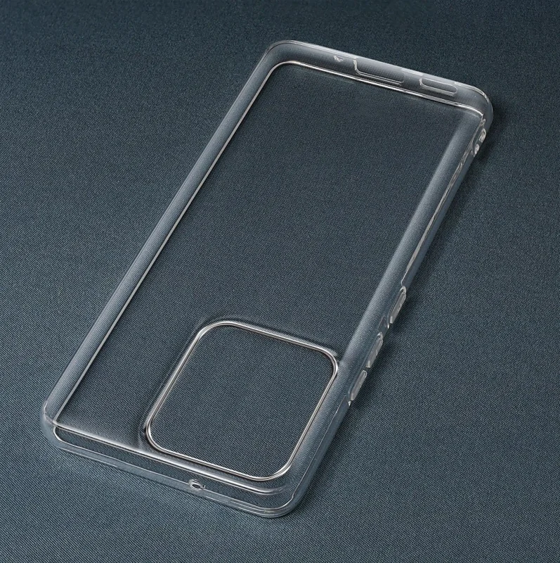 Transparentne etui ochronne do Motorola Edge 60 / 60 Fusion 5G – widok samego case’a z wycięciem na aparat i porty