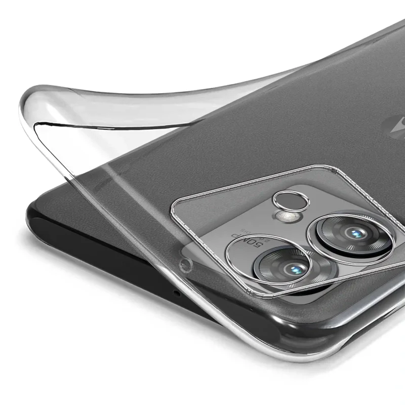 Elastyczne etui silikonowe Clear Case do Motorola Edge 40 Neo – transparentna struktura i dopasowanie do obudowy