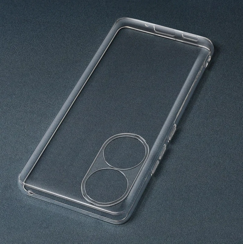 Transparentne etui ochronne do Honor 90 5G – widok samego case’a z wycięciem na aparat i porty