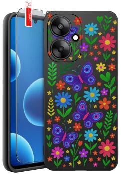 Etui do Xiaomi Redmi 13C 5G różne wzory wiosenne ze szkłem