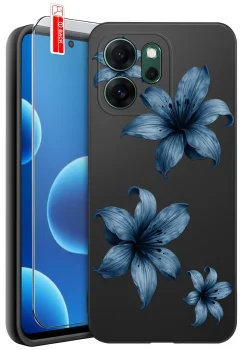 Etui do Oppo Reno 14 FS 5G / 14 F 5G różne wzory wiosenne ze szkłem