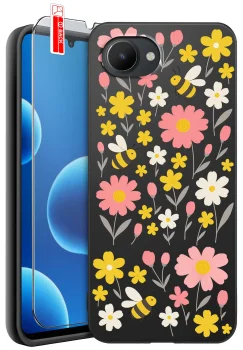 Etui do Realme C30 różne wzory wiosenne ze szkłem