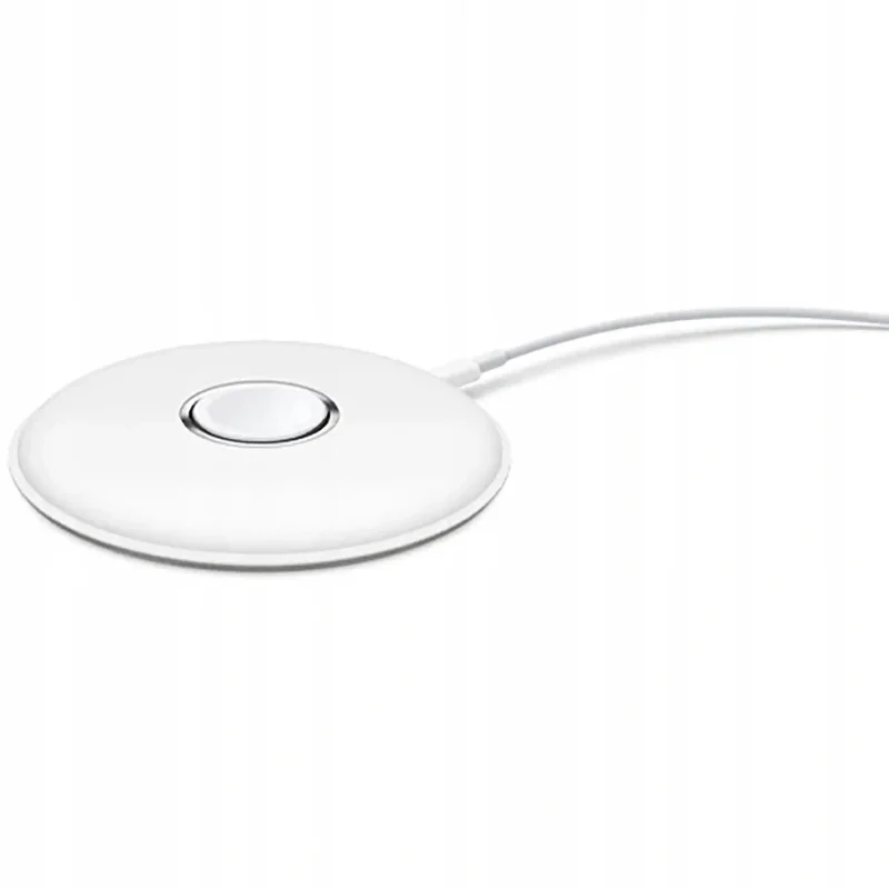 Biała ładowarka indukcyjna Apple Watch z przewodem do wygodnego ładowania zegarka