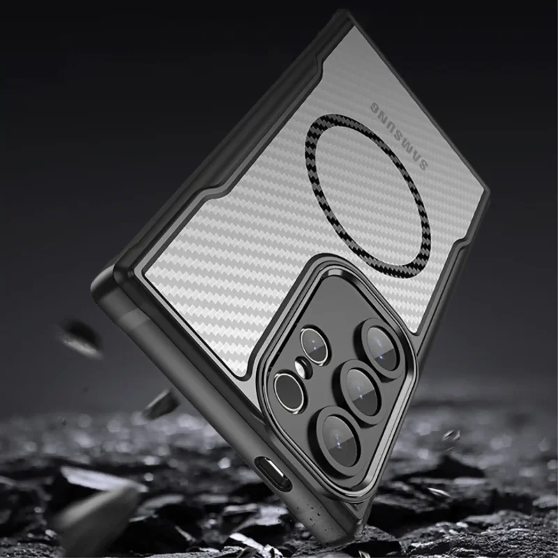 Etui ochronne do Samsung Galaxy S25 Ultra z MagSafe, wzmocnionymi krawędziami i osłoną aparatu