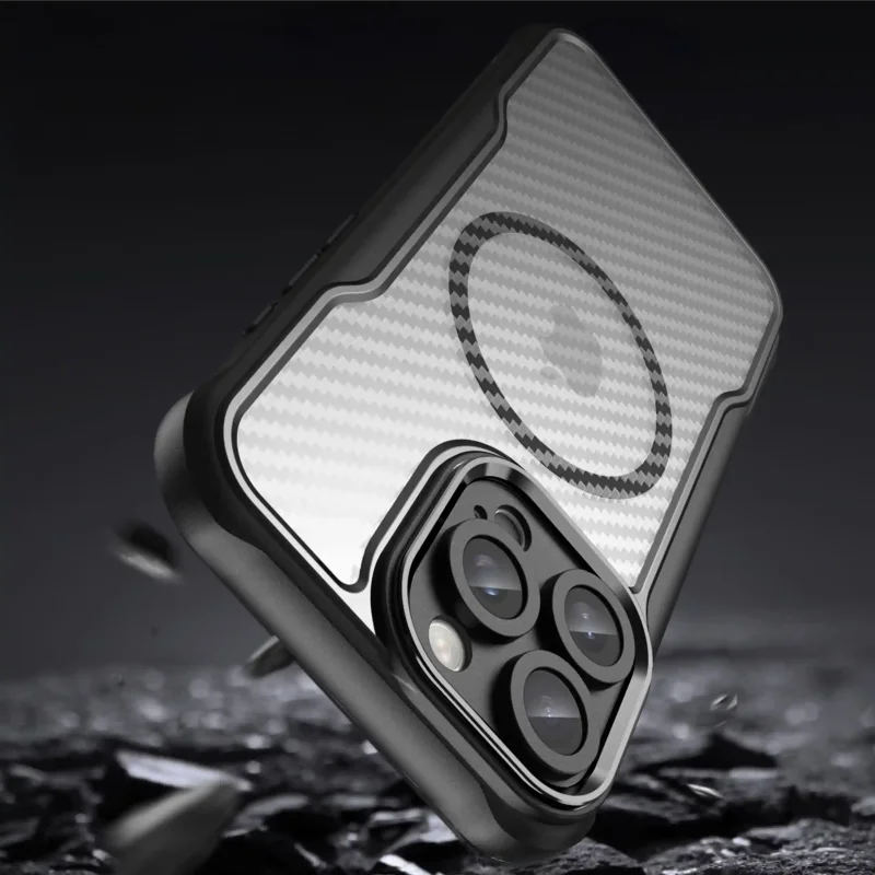 Etui ochronne do iPhone 16 Pro Max z MagSafe, wzmocnionymi krawędziami i osłoną aparatu