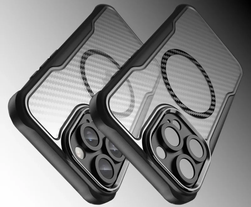 Etui z MagSafe karbonowe do iPhone 16 Pro Max z ochroną wyspy aparatu