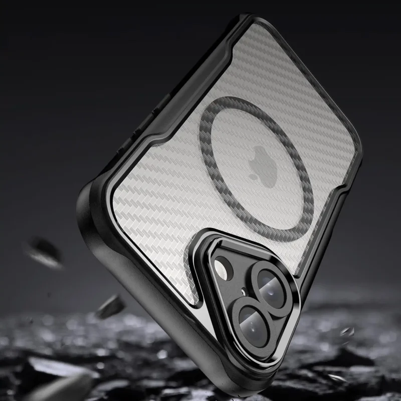 Etui ochronne do iPhone 16 z MagSafe, wzmocnionymi krawędziami i osłoną aparatu