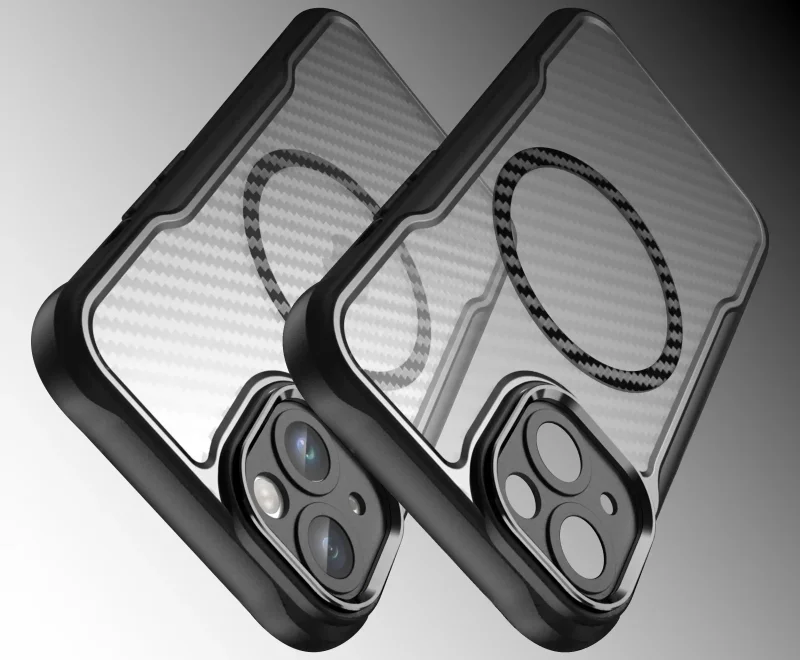 Etui z MagSafe karbonowe do iPhone 13 z ochroną wyspy aparatu
