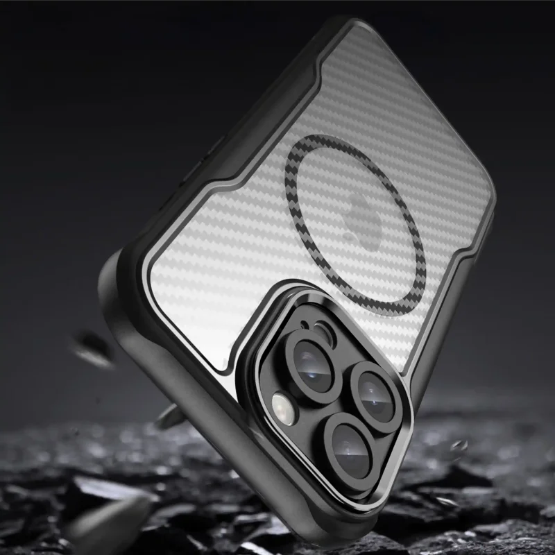 Etui ochronne do iPhone 14 Pro Max z MagSafe, wzmocnionymi krawędziami i osłoną aparatu