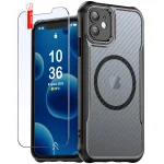 Etui do Iphone 11 Magsafe carbon ze szkłem