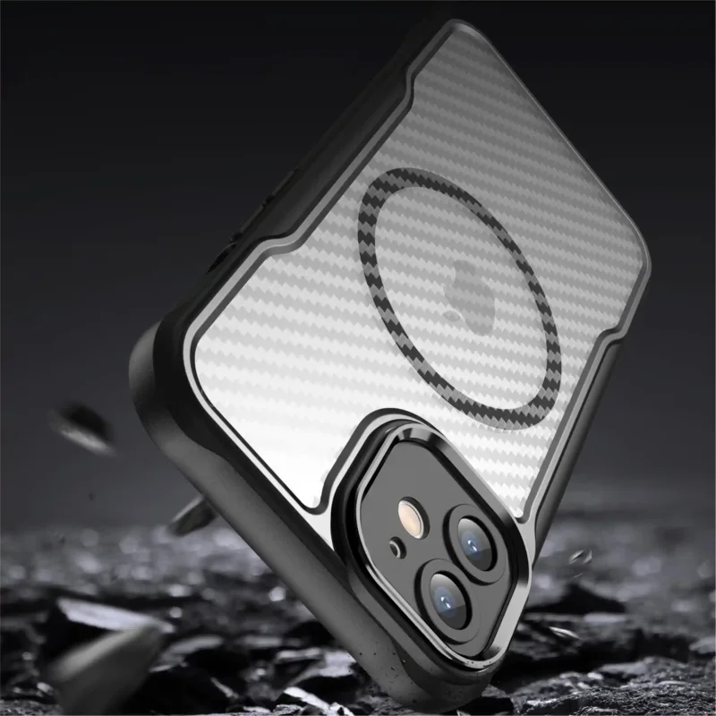 Etui ochronne do iPhone 11 z MagSafe, wzmocnionymi krawędziami i osłoną aparatu