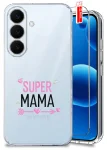 Etui do Samsung Galaxy S26 przezroczyste różne wzory dla Mamy ze szkłem