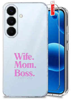 Etui do Samsung Galaxy S26+ Plus przezroczyste różne wzory dla Mamy ze szkłem