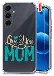 Etui do Samsung Galaxy A54 5G przezroczyste różne wzory dla Mamy ze szkłem