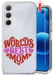 Etui do Samsung Galaxy M15 5G przezroczyste różne wzory dla Mamy ze szkłem