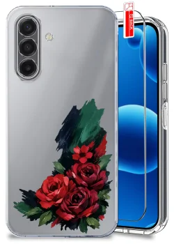 Etui do Samsung Galaxy A17 5G przezroczyste różne wzory modne ze szkłem