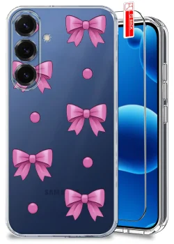 Etui do Samsung Galaxy S25 FE przezroczyste różne wzory modne ze szkłem