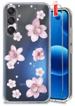 Etui do Samsung Galaxy M55 5G przezroczyste różne wzory modne ze szkłem