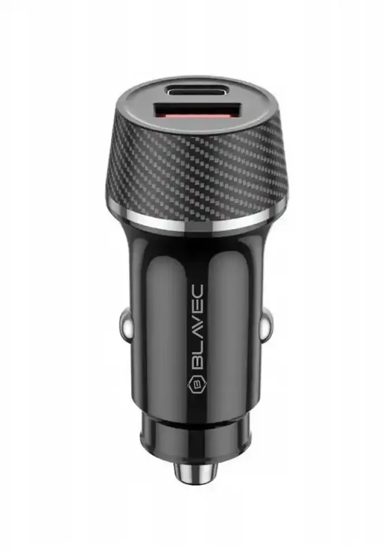 Ładowarka samochodowa Blavec z portami USB-A USB-C