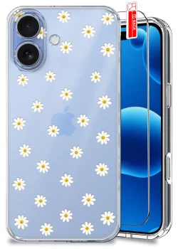 Etui do iPhone 17 przezroczyste różne wzory modne ze szkłem