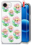 Etui do iPhone 16e / 17e przezroczyste różne wzory modne ze szkłem