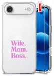 Etui do iPhone Air przezroczyste różne wzory dla Mamy ze szkłem