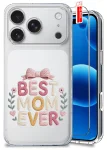 Etui do iPhone 17 Pro Max przezroczyste różne wzory dla Mamy ze szkłem
