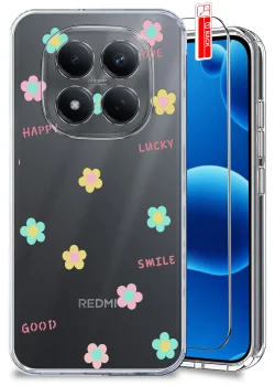 Etui do Xiaomi Redmi Note 15 Pro 4G przezroczyste różne wzory modne ze szkłem