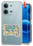 Etui do Xiaomi Redmi 15C przezroczyste różne wzory dla Mamy ze szkłem