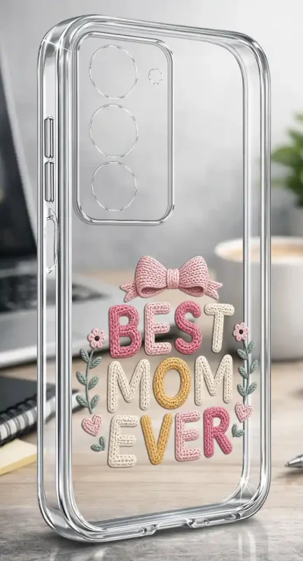 Etui na Dzień Matki do Xiaomi Redmi 15 4G / 5G, bezbarwny case z kolorowym nadrukiem Best Mom Ever