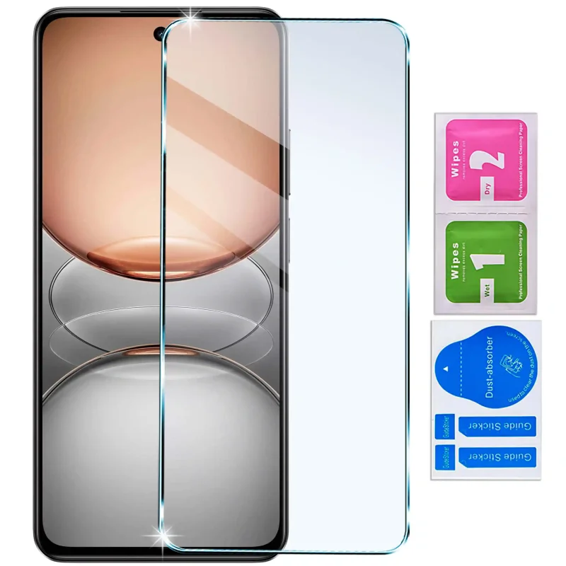 Szkło hartowane 9H Realme C75 – ochrona ekranu z akcesoriami montażowymi