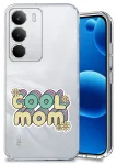 Etui do Realme C71 przezroczyste różne wzory dla Mamy ze szkłem
