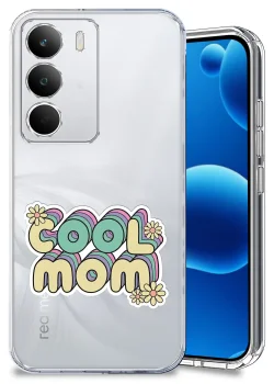 Etui do Realme C71 przezroczyste różne wzory dla Mamy ze szkłem