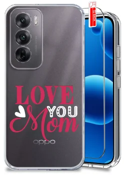Etui do Oppo Reno 12 5G przezroczyste różne wzory dla Mamy