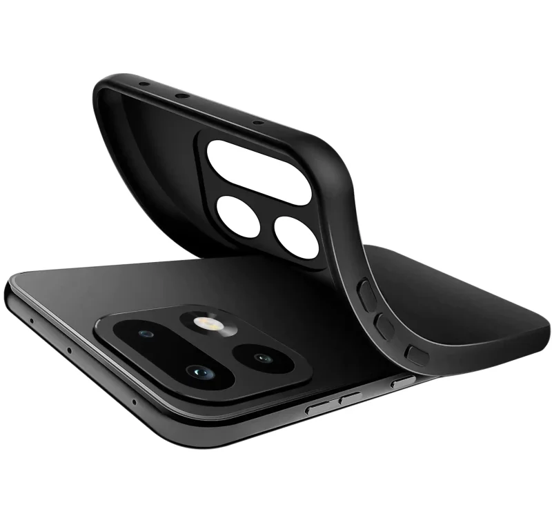 Elastyczny silikonowy case do Realme 16 Pro+ Plus 5G w kolorze czarnym