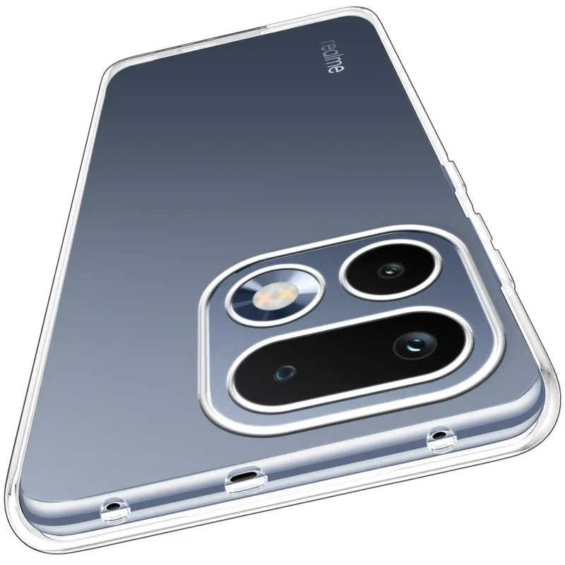 Realme 16 Pro+ Plus 5G w bezbarwnym etui z ochroną wyspy aparatów