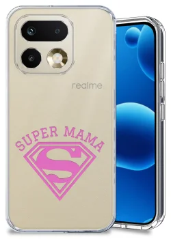 Etui do Realme 16 Pro+ Plus 5G przezroczyste różne wzory dla Mamy