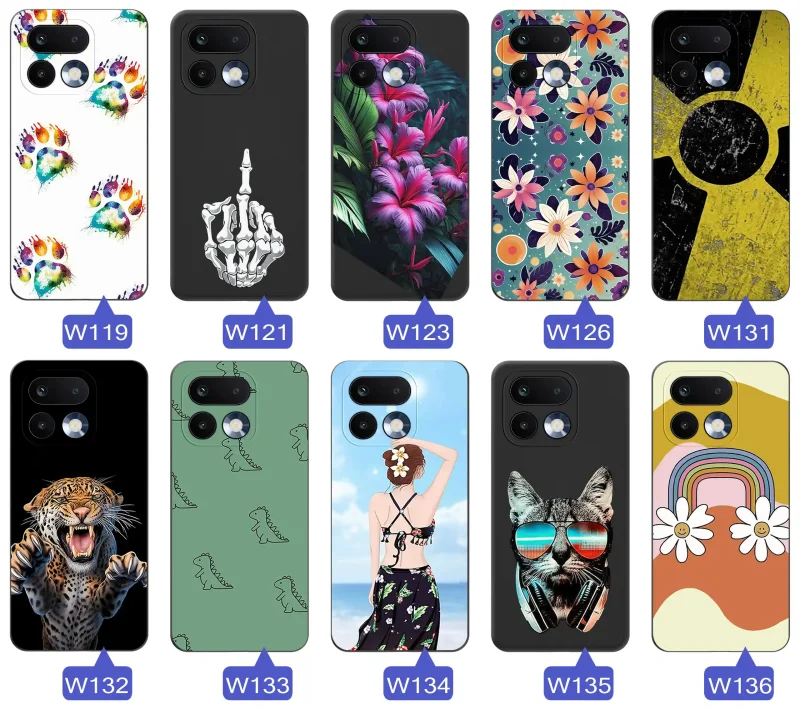 Case do Realme 16 Pro+ Plus 5G z kolorowymi motywami – różnorodne wzory kwiatowe, zwierzęce, abstrakcyjne i młodzieżowe grafiki
