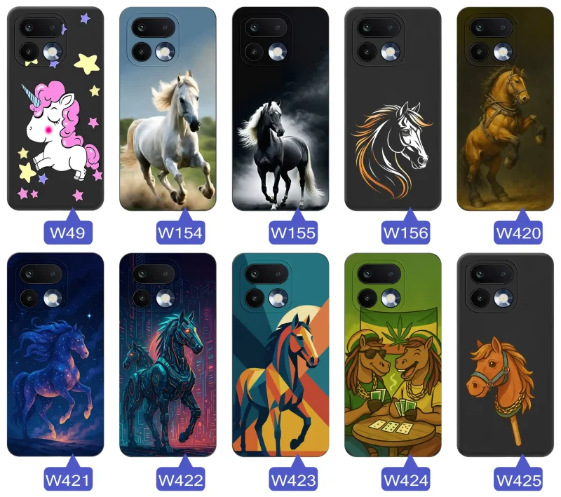 Kolekcja wzorów z koniem do Realme 16 Pro+ Plus 5G - kolorowe grafiki, hobby horse, jednorożec