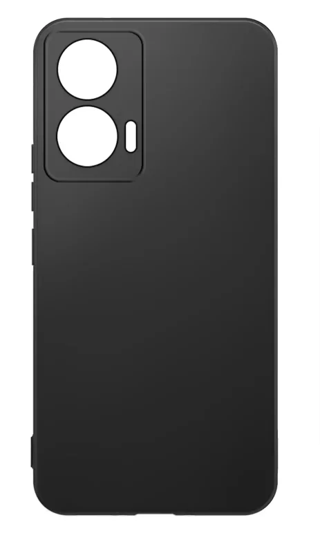 Matowe czarne etui ochronne do Motorola Moto G96 5G z osłoną aparatów i smukłą silikonową konstrukcją