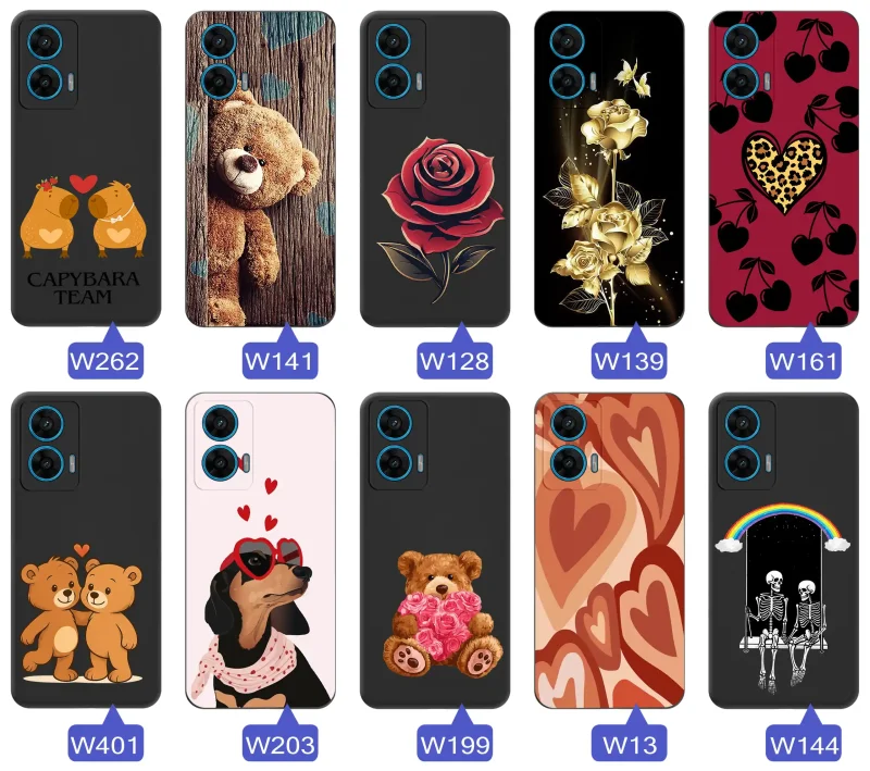 Różne wzory walentynkowe do Motorola Moto G96 5G – motywy inspirowane miłością