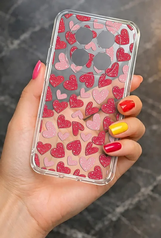 Walentynkowe etui do Xiaomi Redmi Note 15 Pro 5G z motywem dwóch misiów z serduszkami