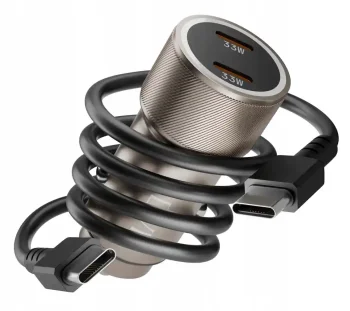 Szybka ładowarka samochodowa Vidvie 33W USB-C z kablem