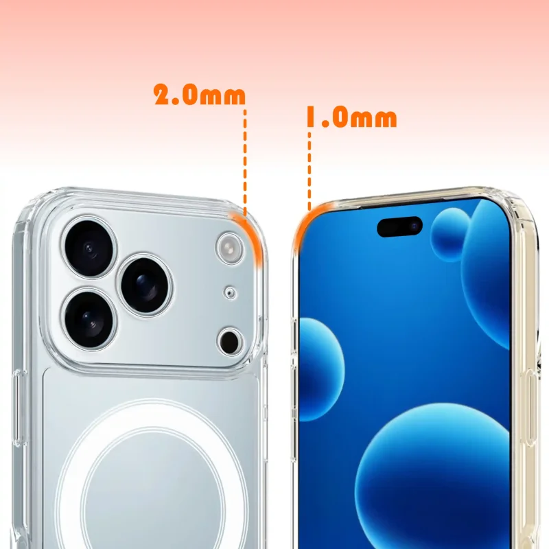 Etui do iPhone 17 Pro z podwyższonym rantem - dodatkowa ochrona