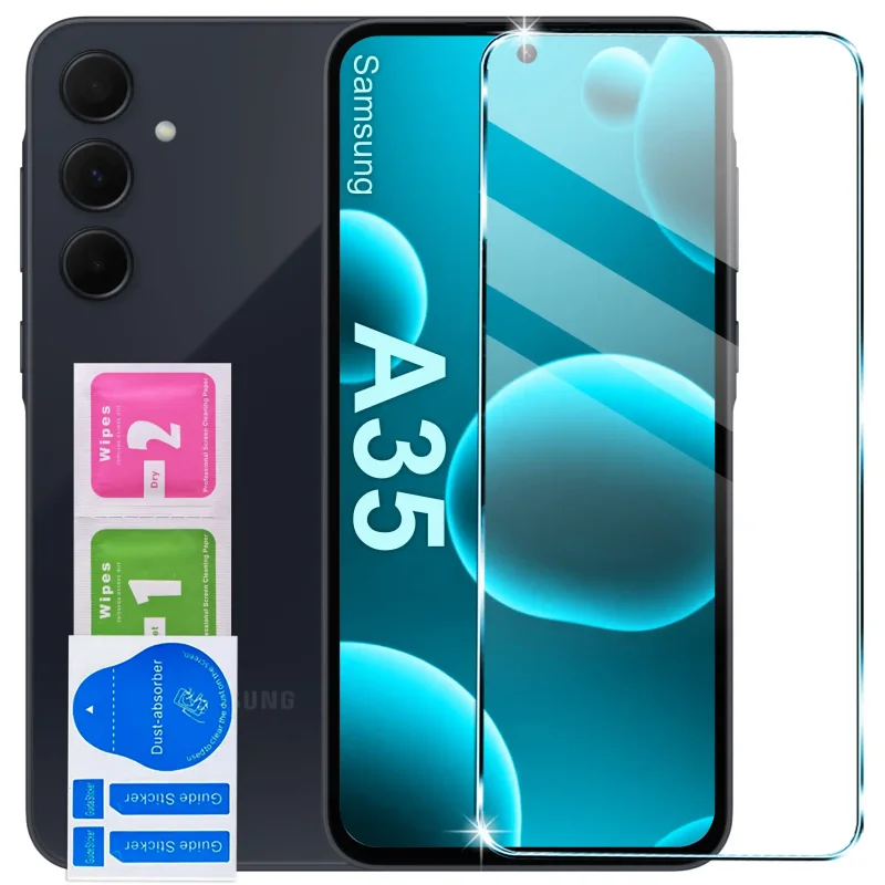 Szkło hartowane 9H do Samsung Galaxy A35 5G z zestawem montażowym
