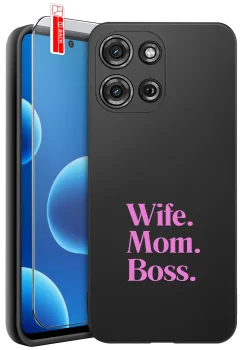 Etui do Motorola Moto G75 5G różne wzory dla Mamy ze szkłem