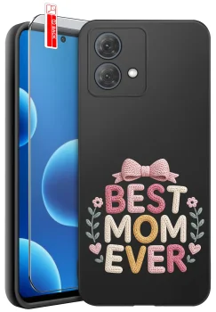 Etui do Motorola Moto G84 5G różne wzory dla Mamy ze szkłem