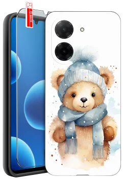 Etui do Xiaomi Redmi A5 różne wzory świąteczne ze szkłem